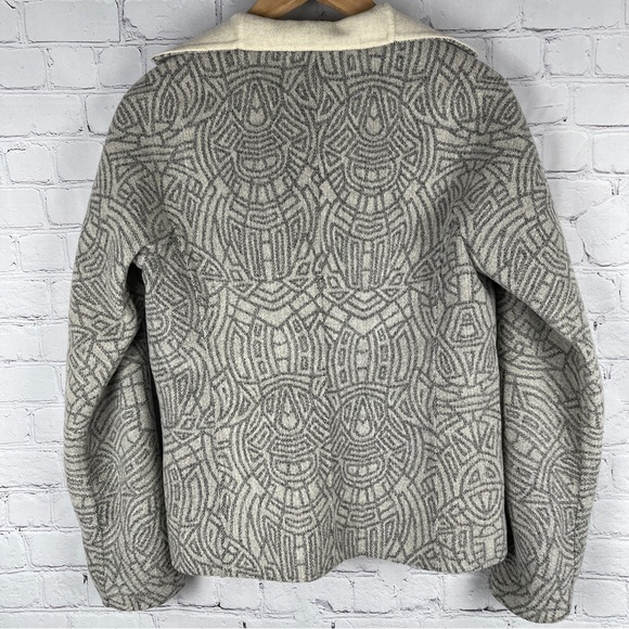 LINDA ALLARD ELLEN TRACY 100% wool tab collar open front jacket, size 4 - Picture 3 of 15